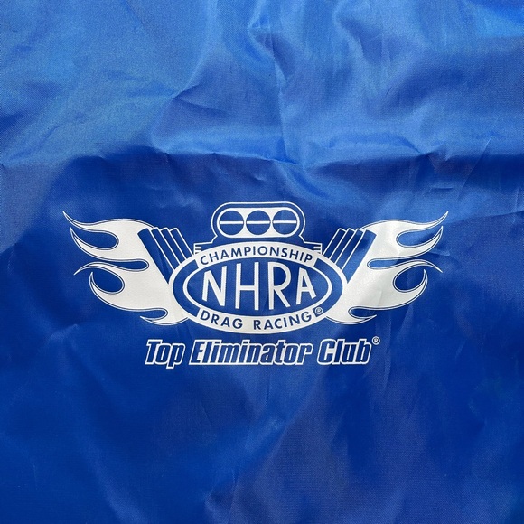 NHRA Top Eliminator Club Blue Drawstring Backpack - Picture 3 of 3